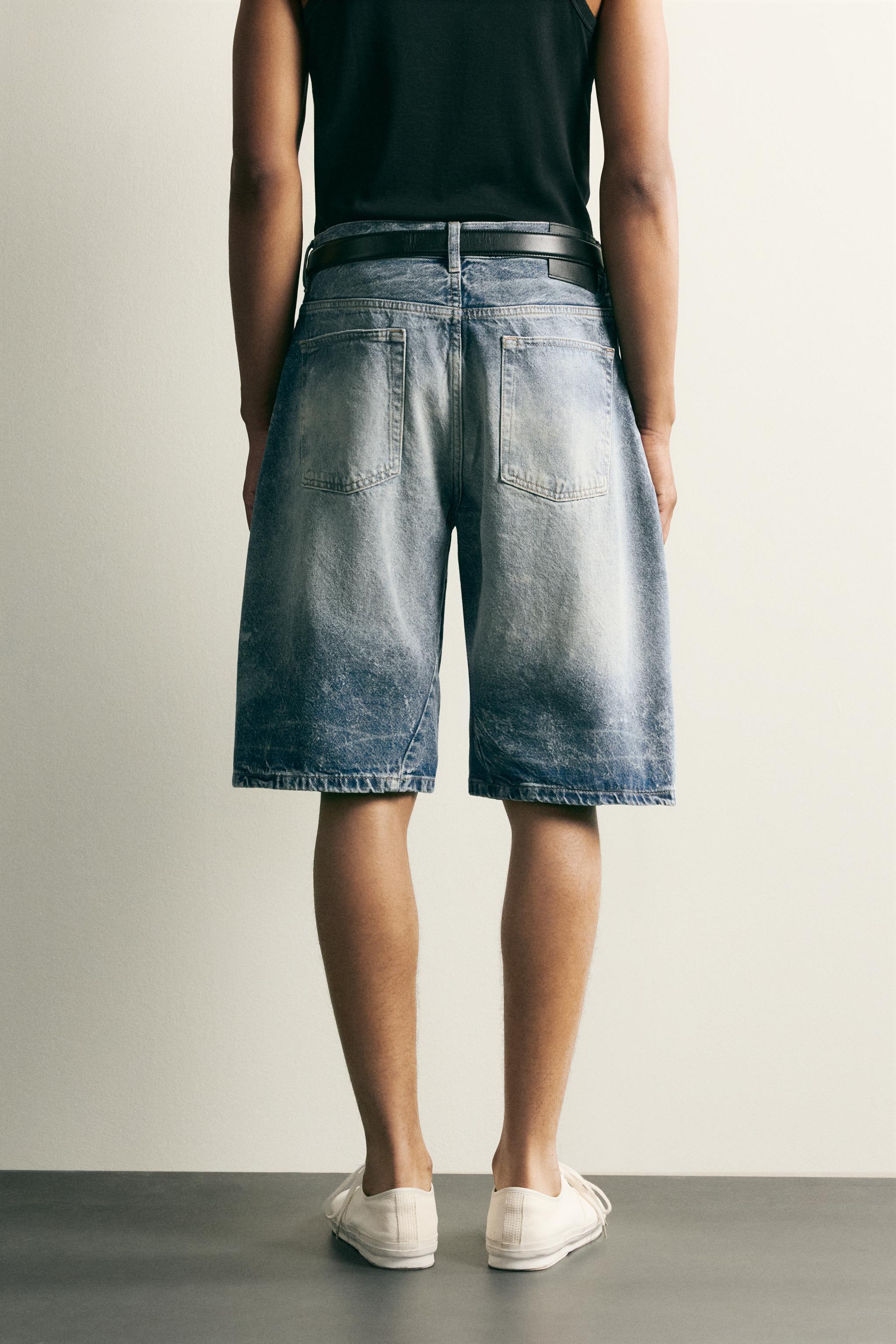 BERMUDA EN JEAN BAGGY